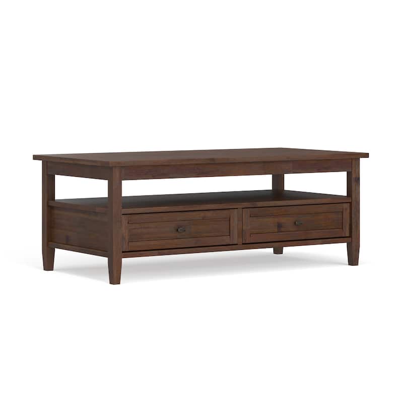 WYNDENHALL Norfolk Wood Transitional Coffee Table - 48 Inches wide
