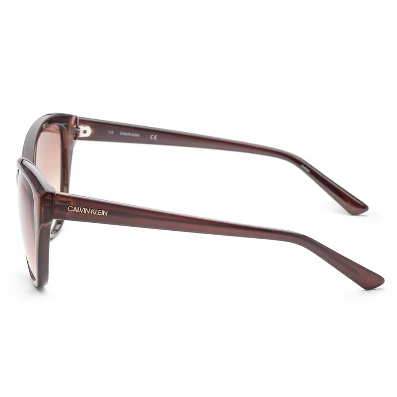Calvin Klein Women's Fashion CK19536S-210 55mm Crystal Brown Sunglasses