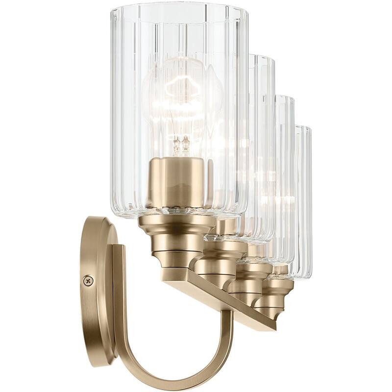 Kichler 55227FLU Gioe 4 Light 32" Wide Vanity Light with Clear Fluted