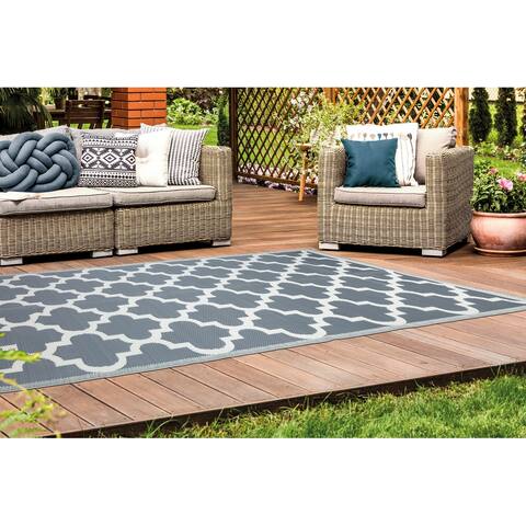 Beverly Rug Reversible Mats Plastic Outdoor Rug for Camping, Patio, Backyard, RV, Picnic, Deck