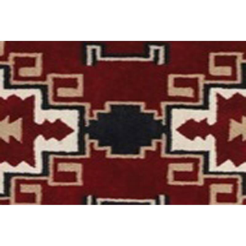 Hand Tufted Southwestern Non Skid Stain Resistant Area Rug - 96' X '60' X '0.5