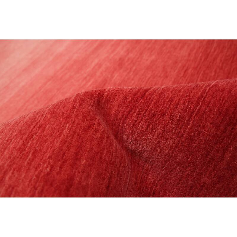 ECARPETGALLERY Hand Loomed Kashkuli Gabbeh Red Wool Rug - 5'7 x 7'10