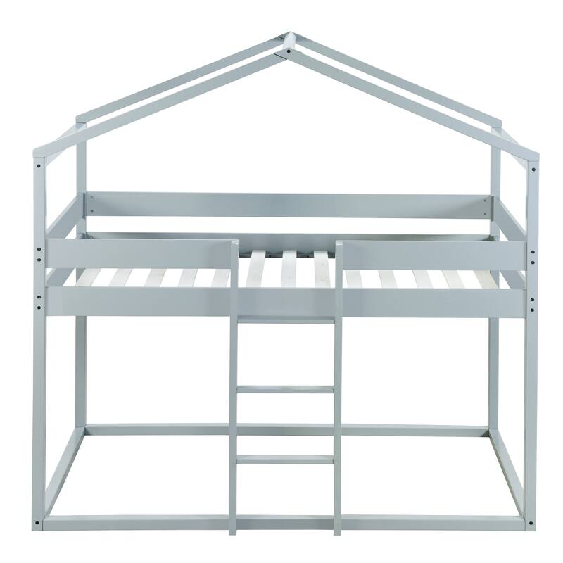 Bunk Bed Wood Bed with Tent