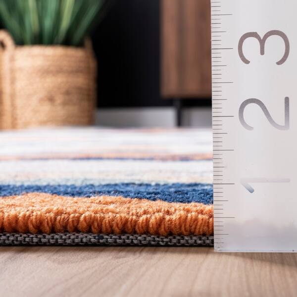 dimension image slide 0 of 2, Brooklyn Rug Co Handmade Geometric Southwestern Pyramid Area Rug