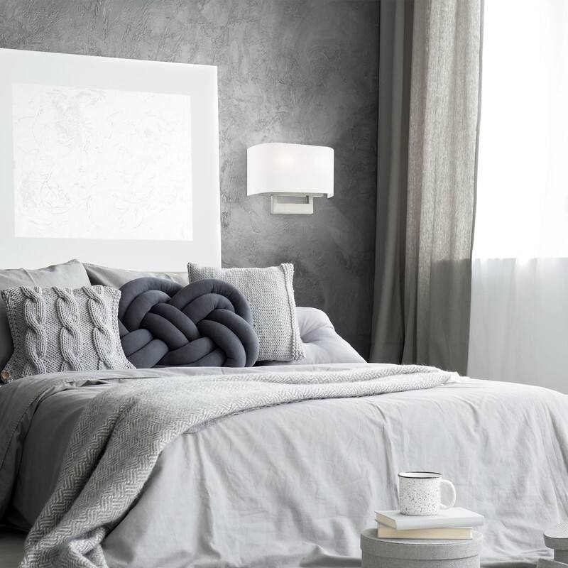 Livex Lighting 2-light Brushed Nickel Wall Sconce, 42401-91 - 14" W X 9.5" H X 3.95" EXT