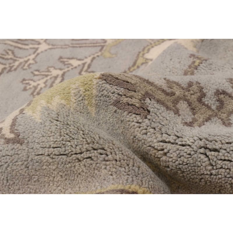 ECARPETGALLERY Hand-knotted Royal Oushak Grey Wool Rug - 8'1 x 10'0