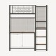 preview thumbnail 6 of 31, Metal Bunk Bed With Desk and LED Lights,Twin Size