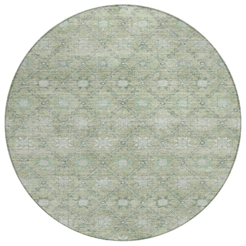 HomeRoots Floral Transitional Rectangle Outdoor Rug