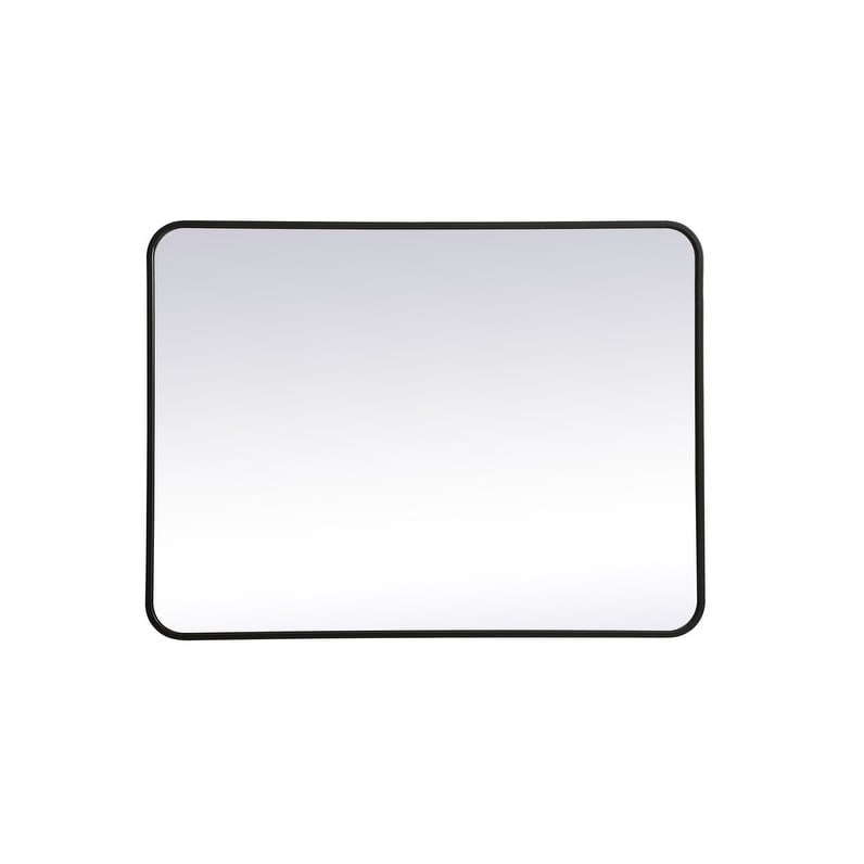 Ezra Soft Corner Metal Rectangular Mirror
