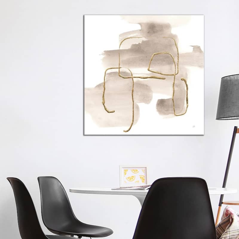 iCanvas "Warm Gray Gold II" by Chris Paschke Canvas Print - 37x37x1.5
