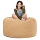 preview thumbnail 37 of 38, Jaxx 4 Foot Saxx Large Bean Bag Chair and Lounger for Teens and Adults - Microsuede