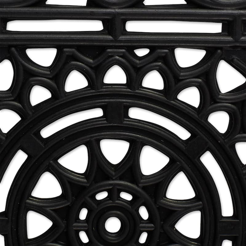 DII Scroll Pin Rubber Doormat