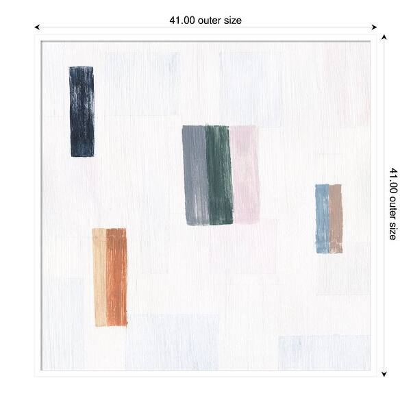 slide 2 of 11, Somatic I by Vanna Lam Wood Framed Wall Art Print 41 x 41 in - White