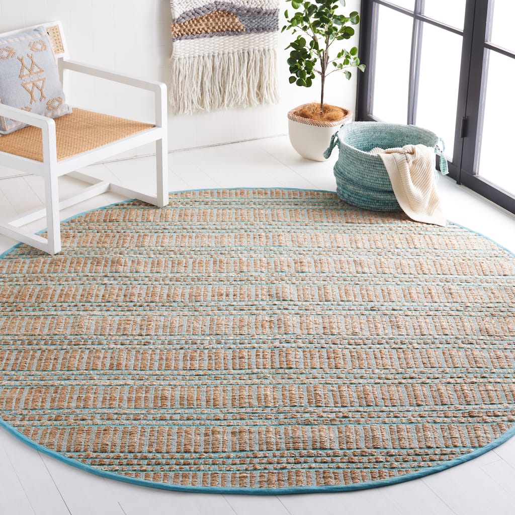 SAFAVIEH Handmade Natural Fiber Riya Geometric Seagrass Rug