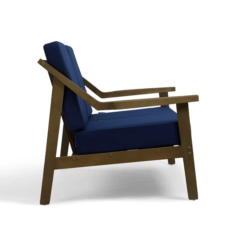 Outdoor Conversation Set Patio Cushioned Chair, Loveseat with Tables