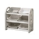 preview thumbnail 2 of 5, Kids Toy Storage Organizer with 6 Bins, Nursery Organizer Kids Furniture Set Toy Storage Cabinet Unit with HDPE Shelf and Bins