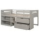 preview thumbnail 26 of 55, Multifunctional Design Loft Bed with Two Shelves and Two Drawers, Maximized Storage Space, Twin Size