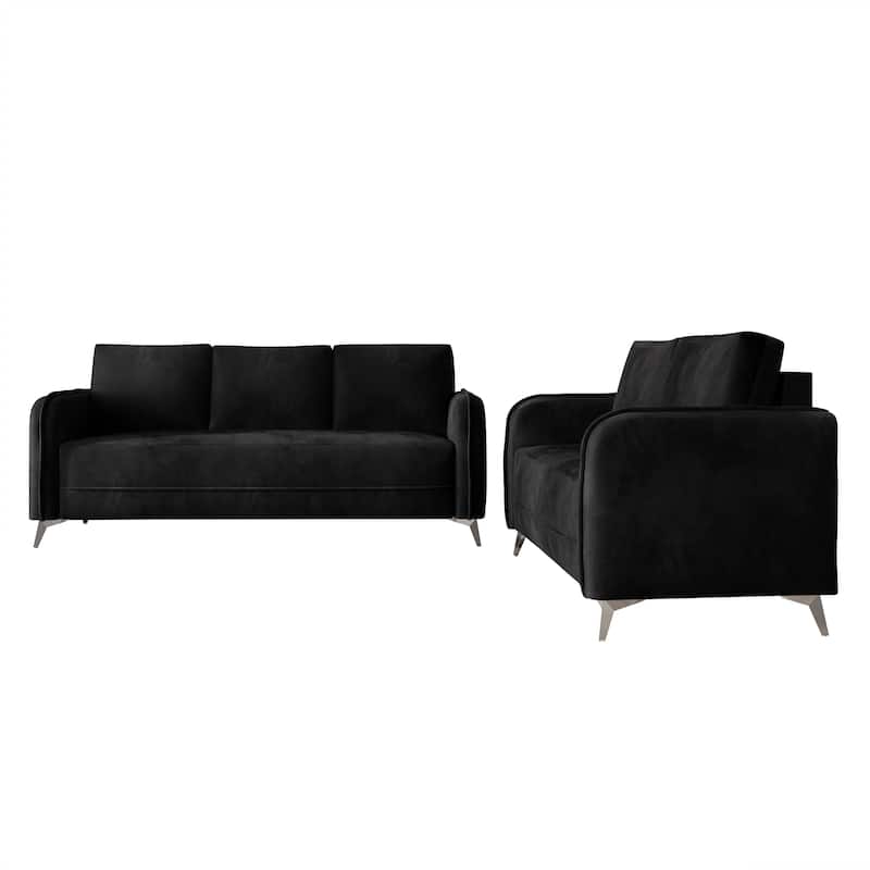 CraftPorch 2 Pieces Elegance Dining Set - Black - 2 Piece