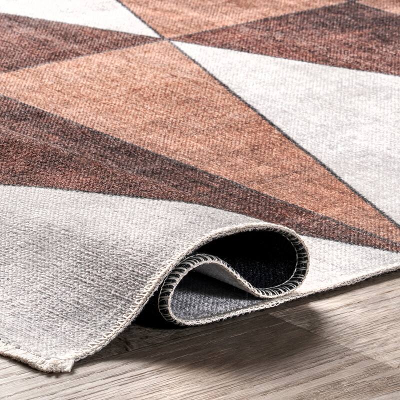 Nuloom Isolde SpinClean Diamond Machine Washable Area Rug