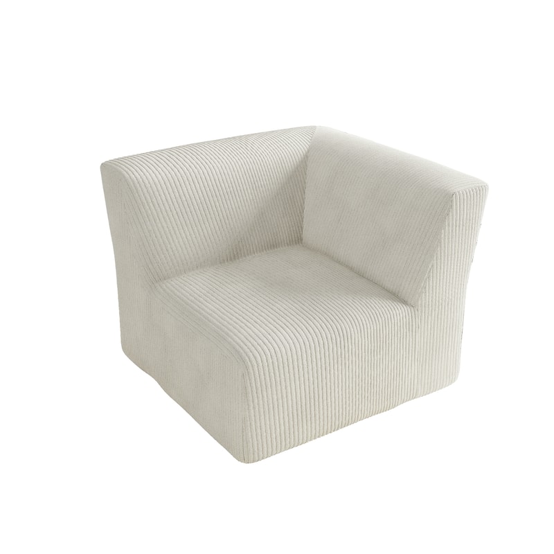 Corduroy Armchair Corner Chair For Living Room