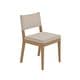 preview thumbnail 8 of 15, Linus Modern Upholstered Dining Chair, Solid Rubberwood Legs
