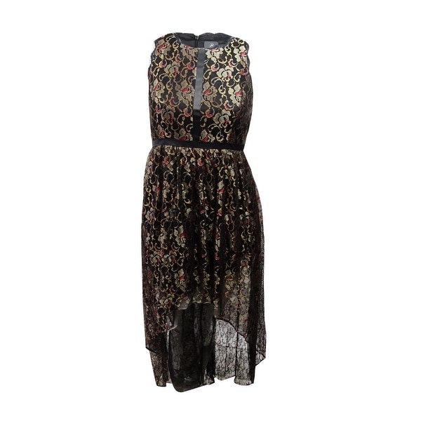 adrianna papell metallic sheath dress
