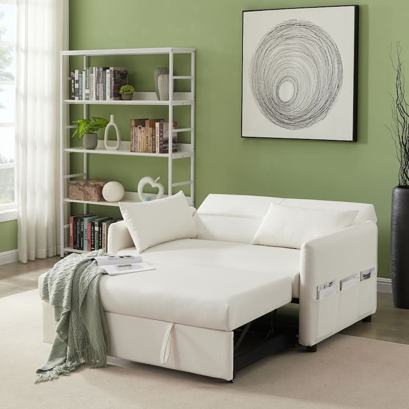 Fabric Leather 2 Seat Sofa