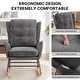preview thumbnail 38 of 54, HOMYKA 25.2” Wide Rocking Chair with Button Accents for Nurseries