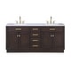 preview thumbnail 11 of 10, Chestnut 72" Double Bathroom Vanity Vanity with Faucet(s)