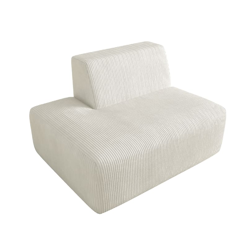 UIXE 50.7" W Soft Corduroy Sofa Chair Comfortable Lounge Chair For Indoor Space - 50.7" W x 31.8 H" 35.3 D"