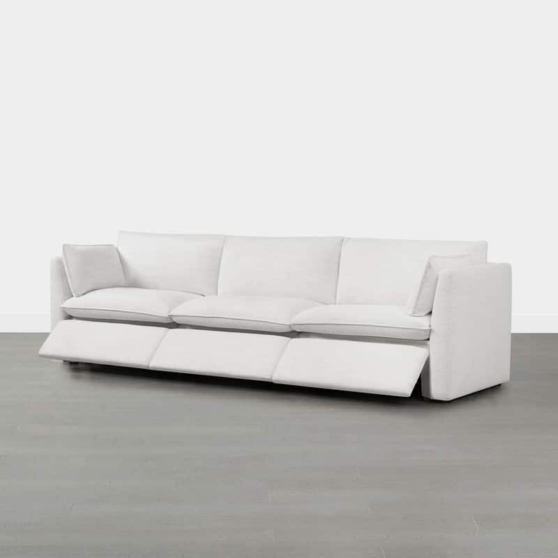 Cypress Power Reclining Sectional Sofa Couch - Cream-Basic shape
