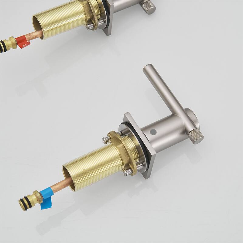 8 Inch Widespread Bathroom Sink Faucet with Drain Assembly Brass Modern 3 Hole Bathroom Basin Vanity Faucets