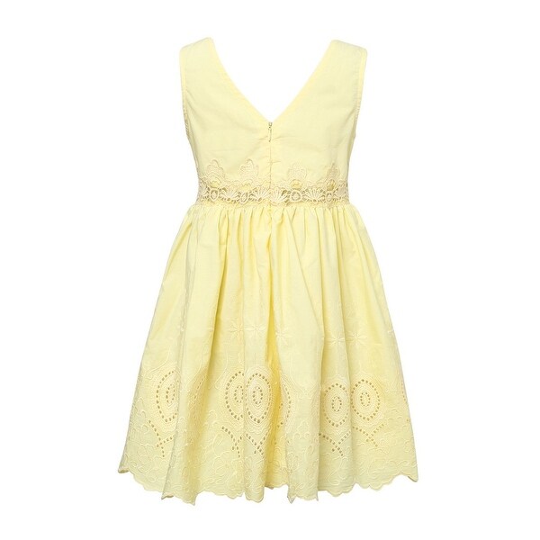 yellow cotton summer dress
