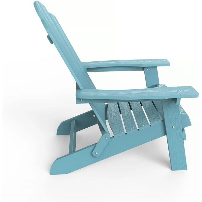 WINSOON All Weather HIPS Outdoor Folding Adirondack Chairs Outdoor Chairs Set of 4
