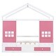 preview thumbnail 26 of 24, Twin Size Farmhouse Style Pine Wood House Bed with 2 Drawers, Wood Platform Bed Frame with Window for Kids Boys Girls