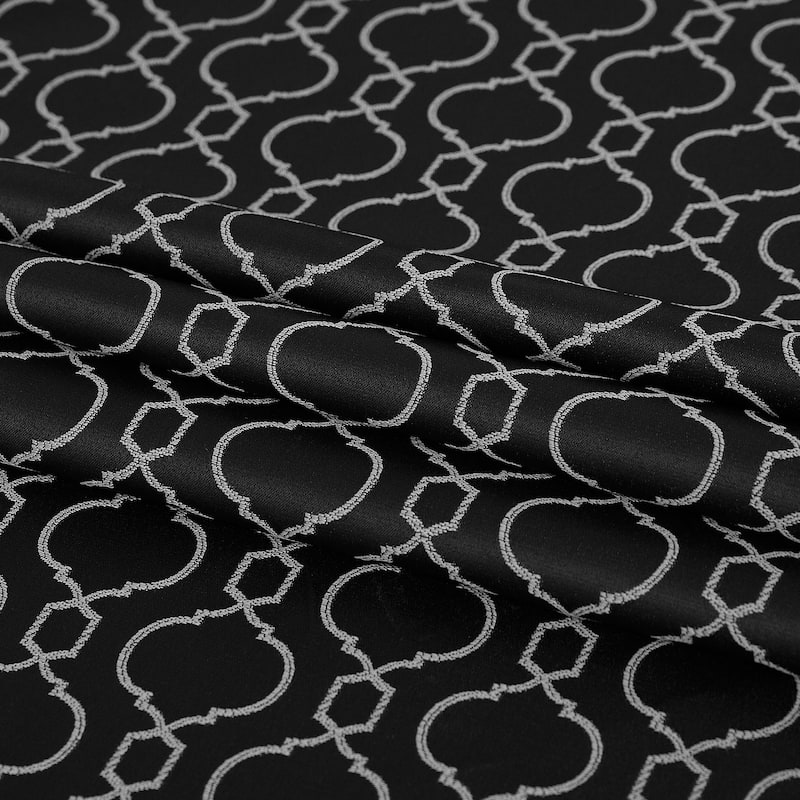 Deconovo Geometric Knitting Room Darkening Grommet Curtain(2 Panels)