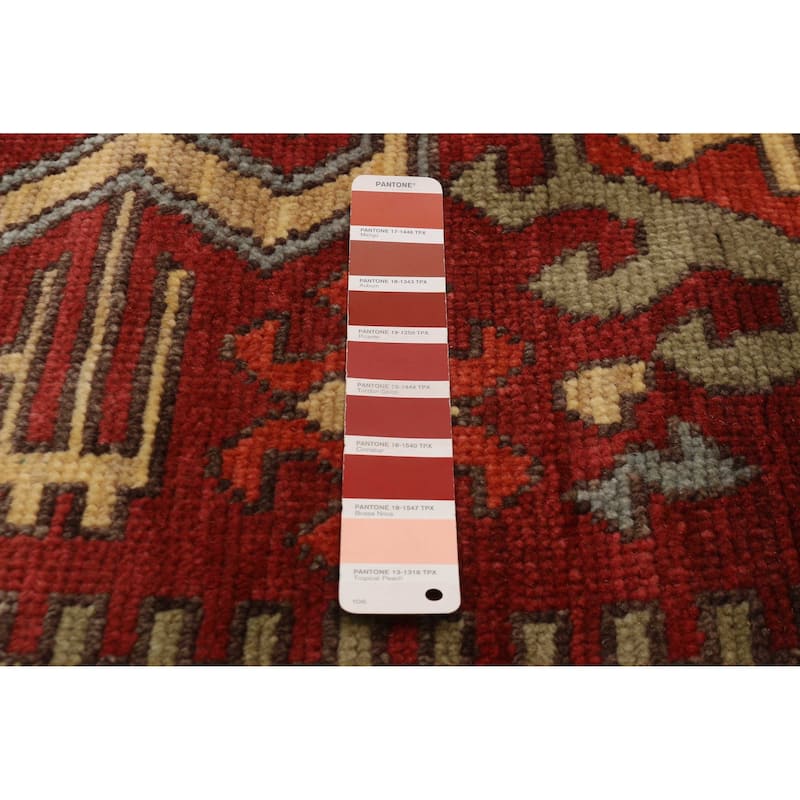 ECARPETGALLERY Hand-knotted Jules Serapi Dark Red Wool Rug - 8'0 x 9'9