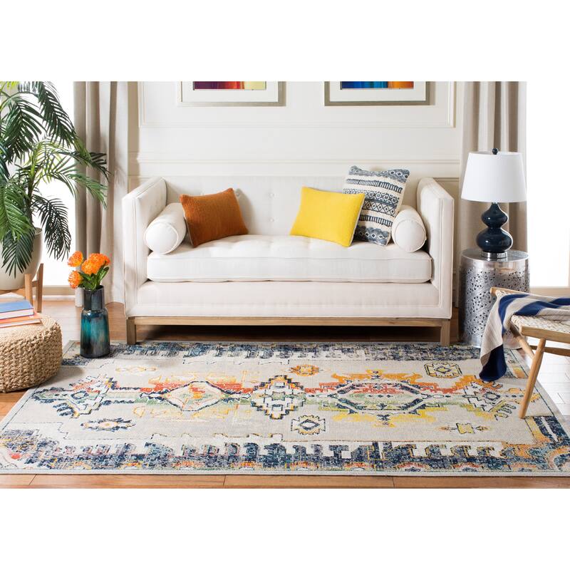 SAFAVIEH Crystal Zahariea Boho Distressed Rug