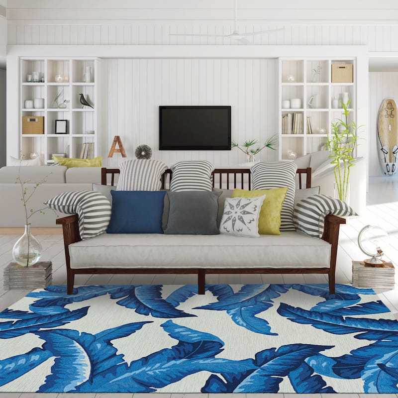 Handmade Miami Wispy Palm Indoor/ Outdoor Area Rug