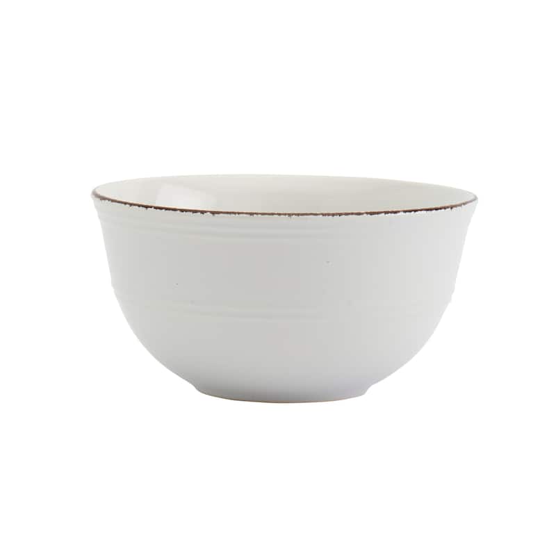 Tabletops Gallery 12PC White Farmhouse Dinnerware Set