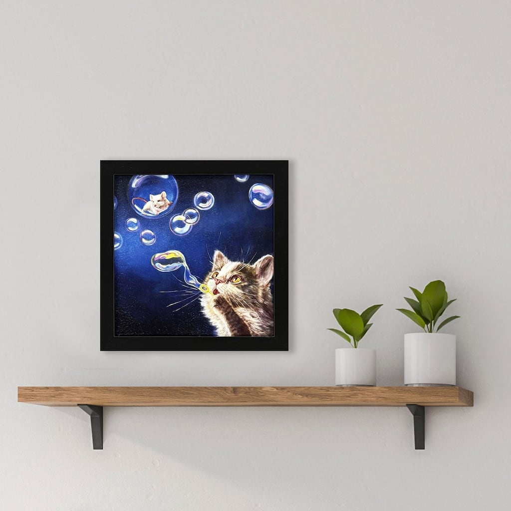 Paragon Blowing Bubbles Non-Glass Framed Art