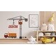 preview thumbnail 3 of 3, Construction Truck wall decal Kids wall decor Custom Nursery Kids art decal