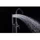 preview thumbnail 10 of 10, ANZZI Coral 2-Handle Freestanding Claw Foot Tub Faucet with Hand Shower in Matte Black