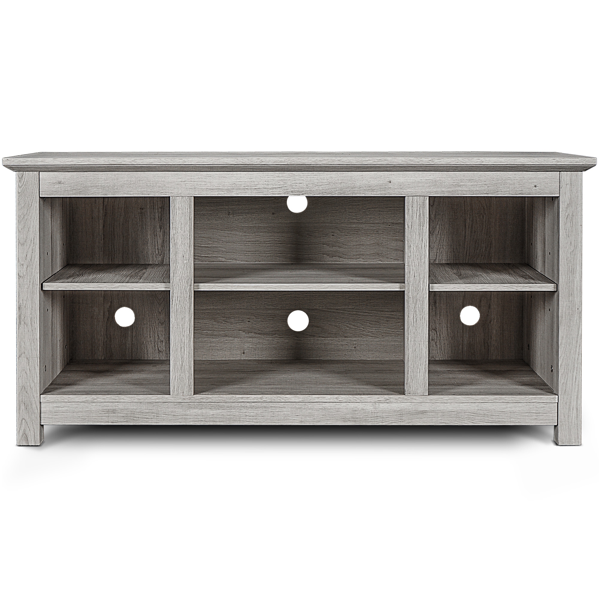 tv belleze sargent console television oak stand wide inch