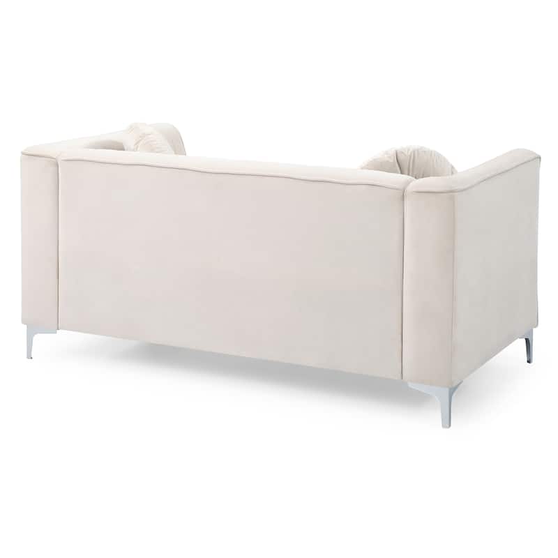 Stylish Navy Blue Contemporary Loveseat