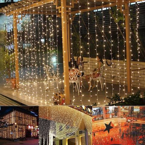 300/600/1200/1500/1800-LED Outdoor Curtain String Light
