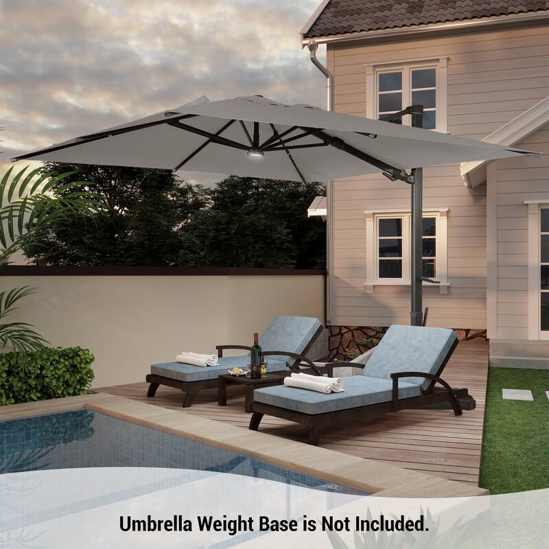 10FT Cantilever Umbrella Rectangular Crank Market Umbrella