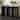 Black Wood Art Deco Arched Cutout Living Room Console Table with White Marble Tabletop