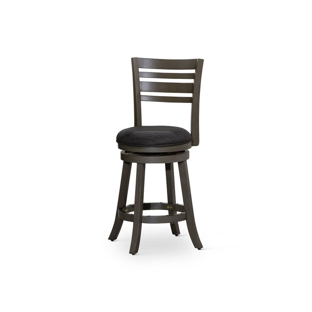 DTY Indoor Living Granby 4-Slat Back Swivel Stool