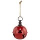 preview thumbnail 3 of 6, Jingle Bell Hanging Christmas Ornament - 4" - Red